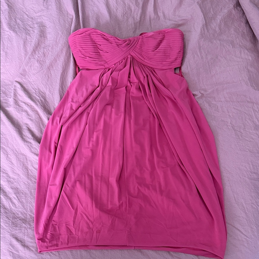 BCBGMaxAzria Strapless Pink Dress